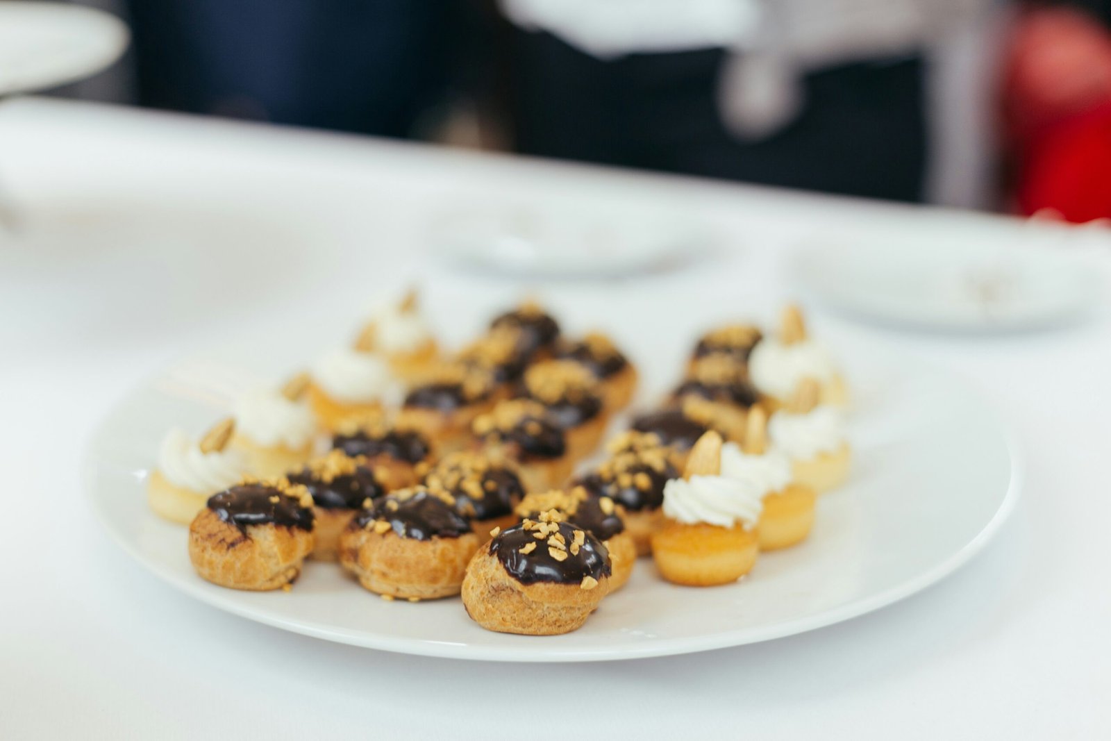 pastries on white ceramic plate